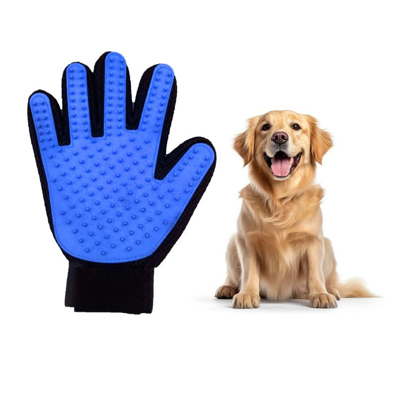 Pet Hair Removal Gloves – Rubber Grooming & Massage for Cats & Dogs