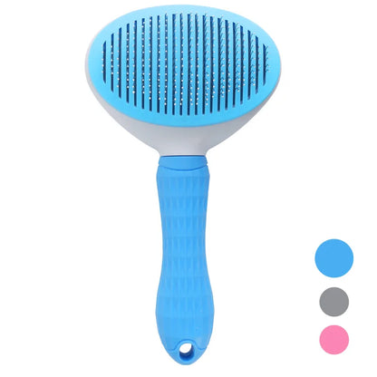 Self-Cleaning Pet Brush & De-matting Comb for Dogs & Cats