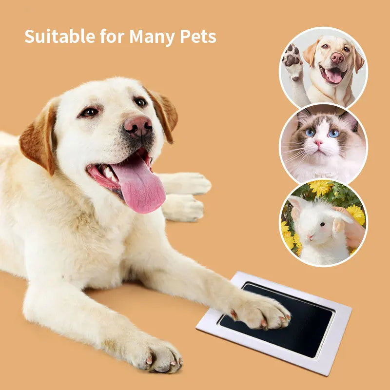 Pet Paw Print Ink Pad for DIY Footprints & Souvenirs