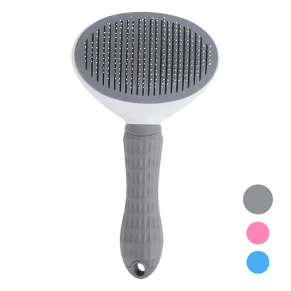 Self-Cleaning Pet Brush & De-matting Comb for Dogs & Cats