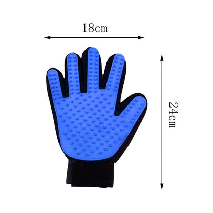 Pet Hair Removal Gloves – Rubber Grooming & Massage for Cats & Dogs