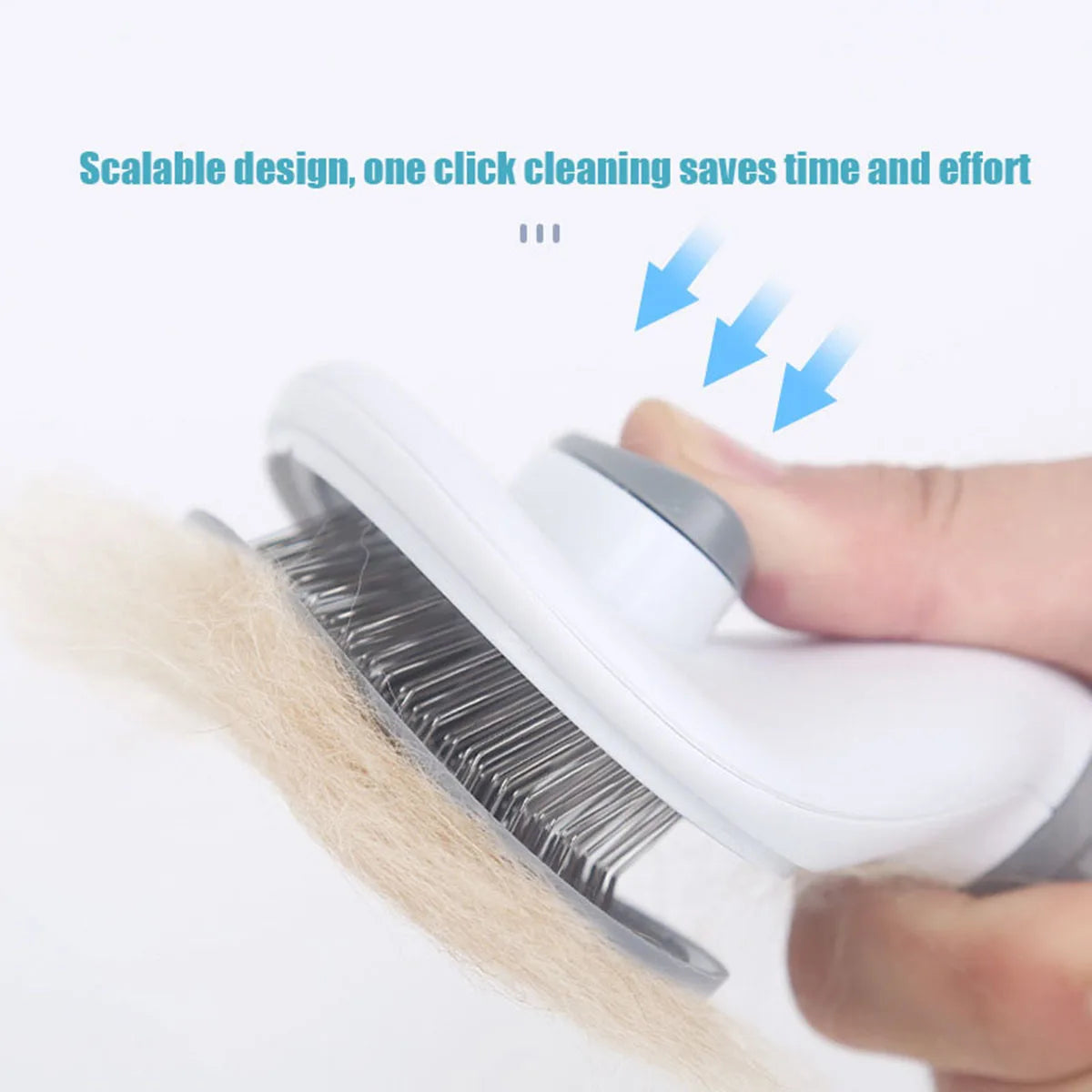 Self-Cleaning Pet Brush & De-matting Comb for Dogs & Cats